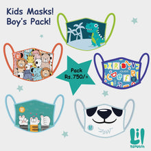 Load image into Gallery viewer, Kids Design Masks Pack
