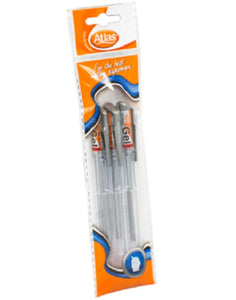 Atlas Pen Chooty Gel Silver 3 pens pack