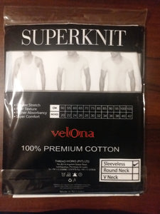 Velona Super-Knit Cotton Banian - Without Sleeve